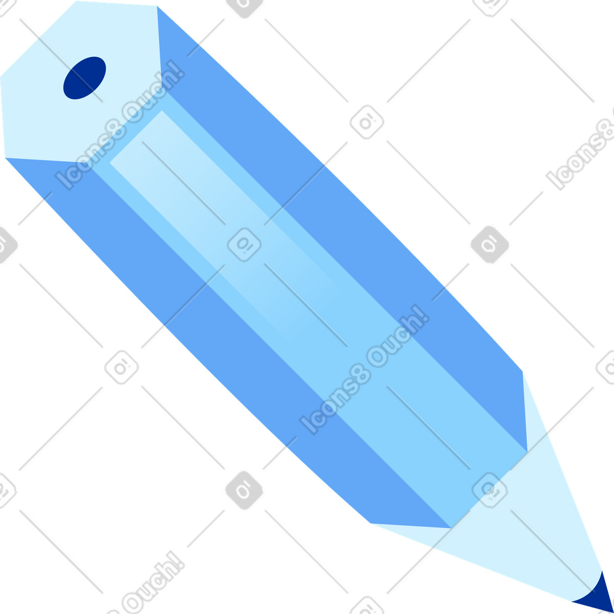 Ilustração de Lápis em no estilo Glossy para baixar em PNG, SVG