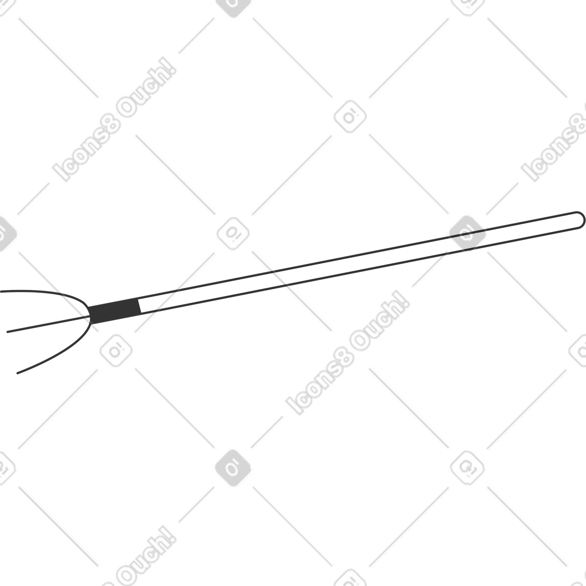 Crayon 스타일의 포크 일러스트레이션 PNG, SVG 다운로드