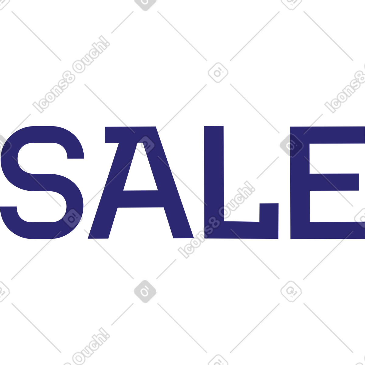 Beschriftungsverkaufstext-Illustration im Cut-Stil als Download in PNG, SVG
