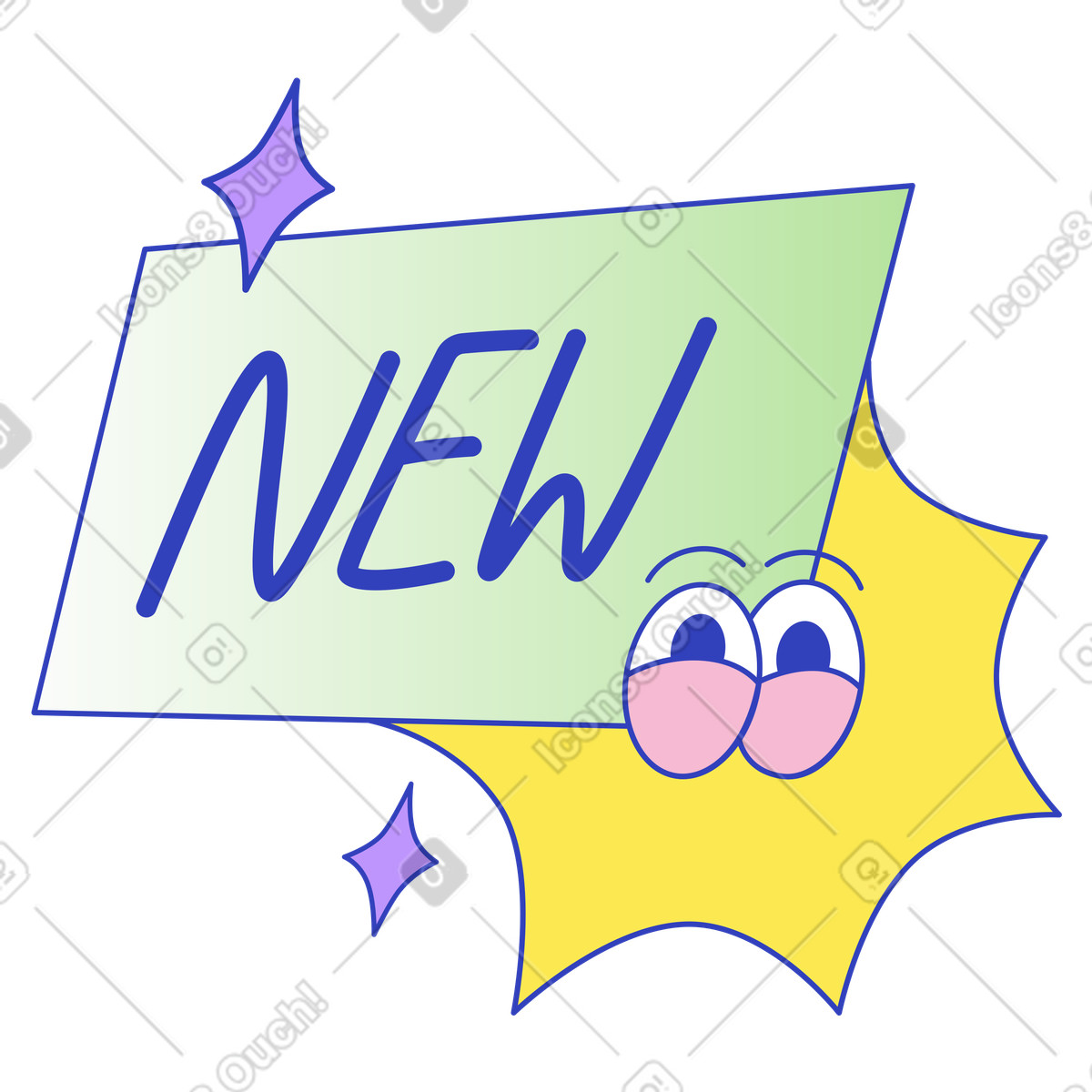 Product update, New feature announcement, Service launch notification illustration in Eyeful style download in PNG, SVG