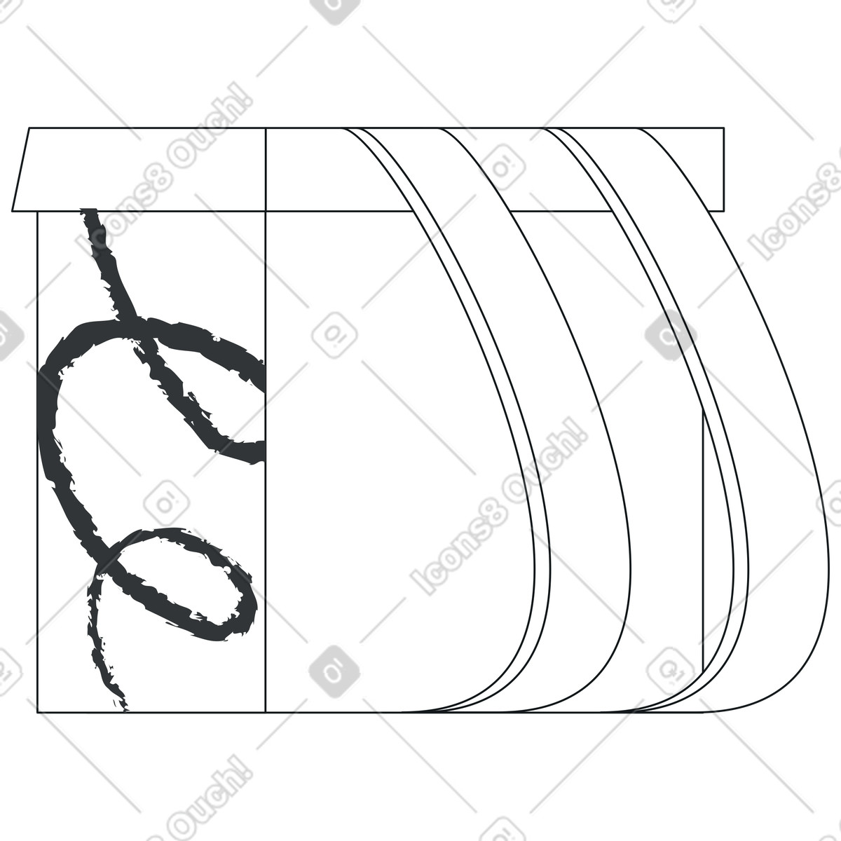 Illustration Sac de livraison express dans le style Midnight à télécharger aux formats PNG, SVG