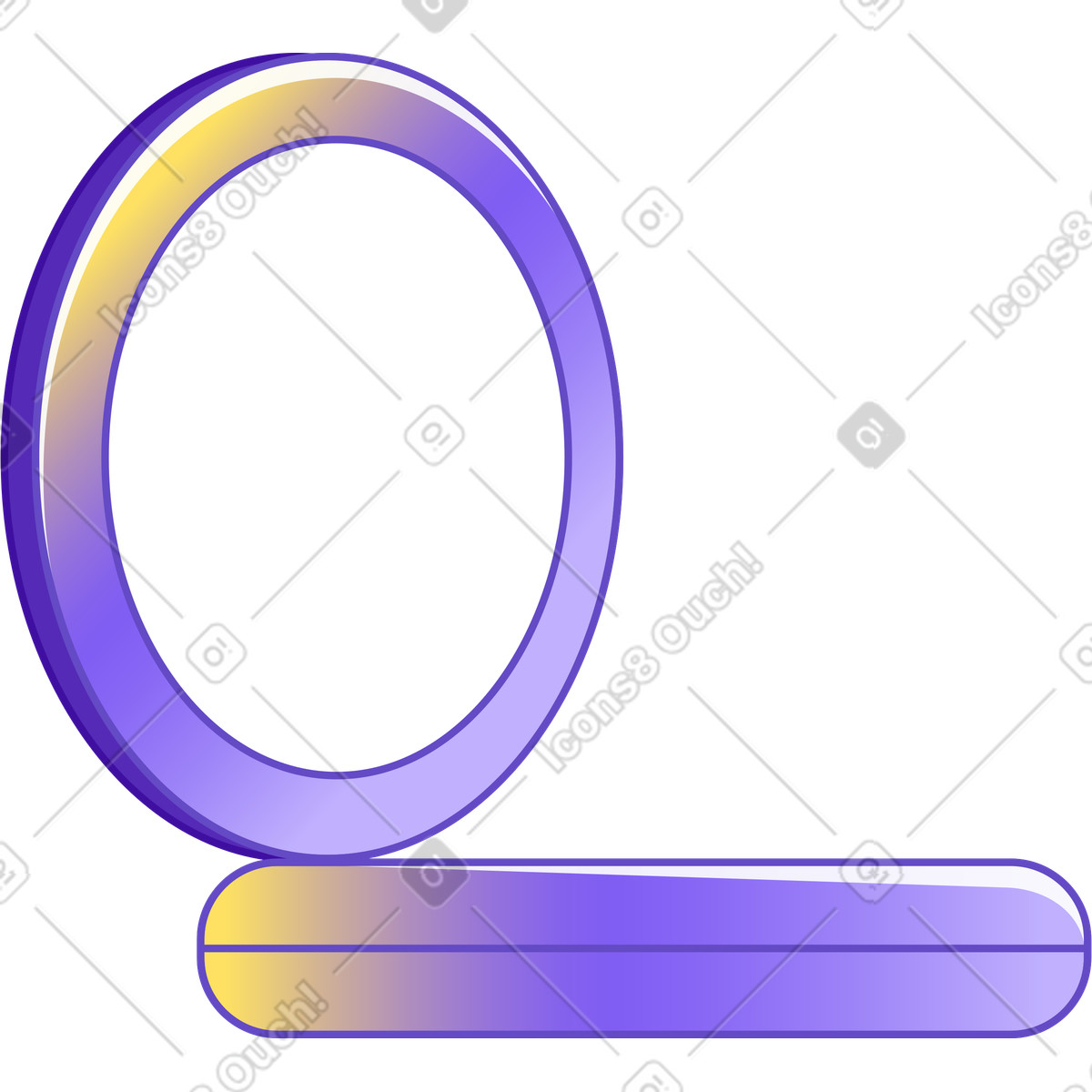 Illustration Poudre compacte dans le style Rainbow à télécharger aux formats PNG, SVG