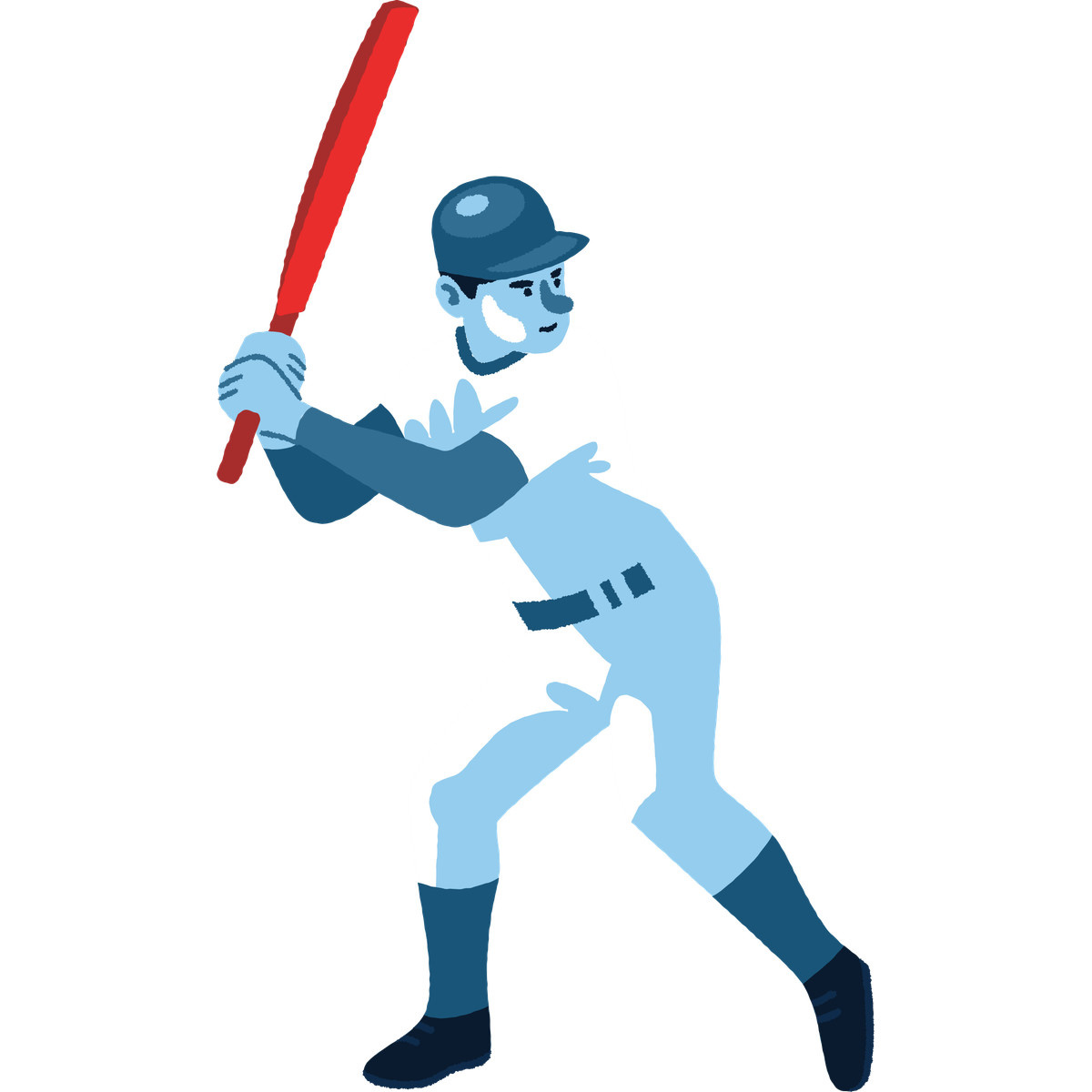 Ilustração de Cricket man em no estilo Cherry para baixar em PNG, SVG