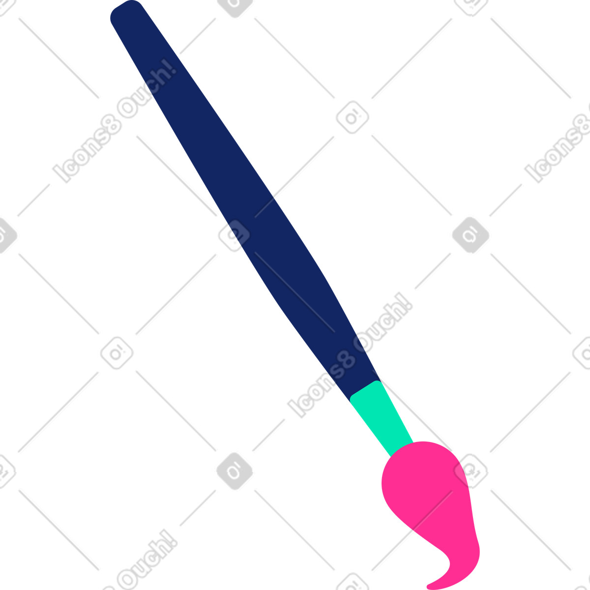 Illustration Pinceau de peinture dans le style Cyborg à télécharger aux formats PNG, SVG