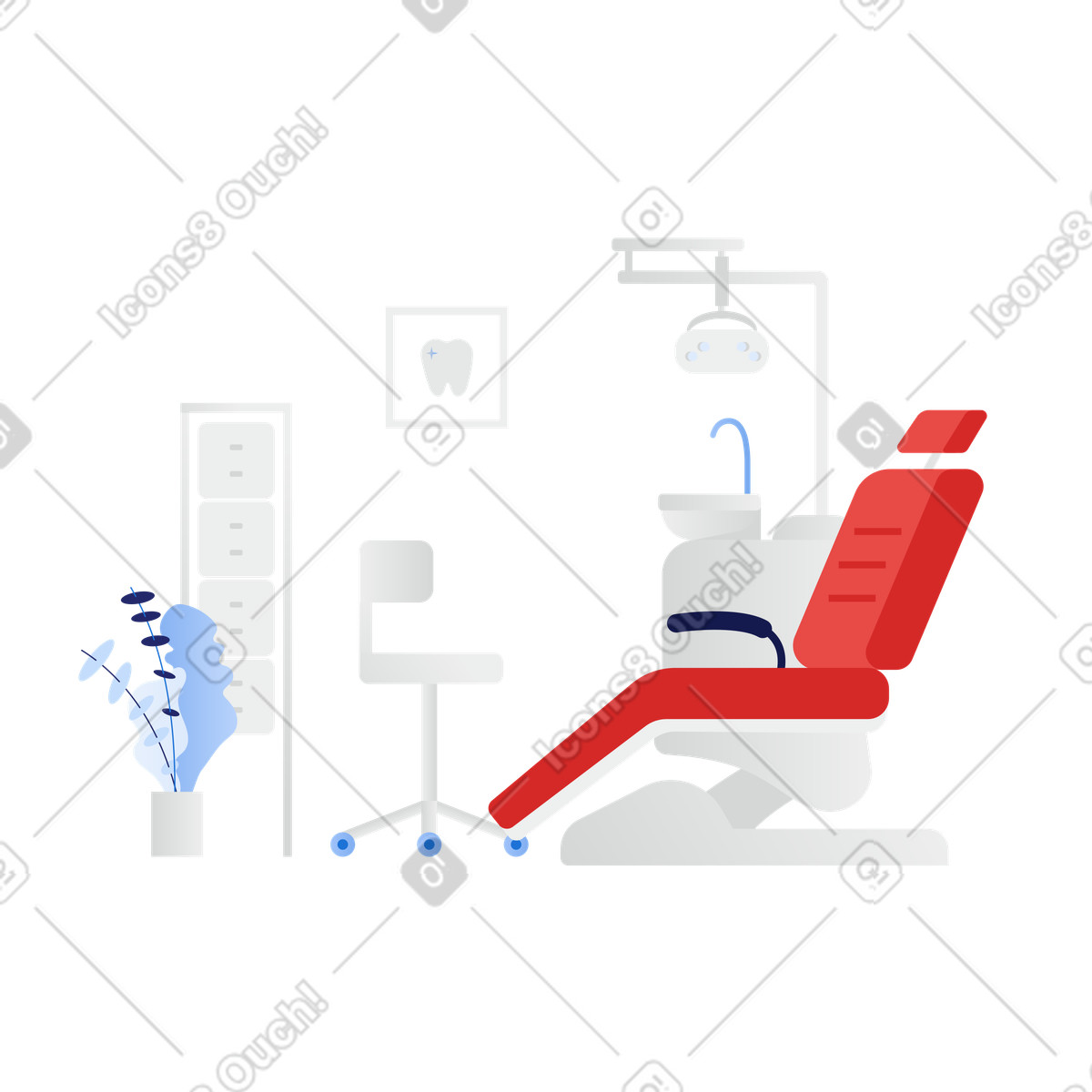 Иллюстрация Стоматологический кабинет в PNG и SVG