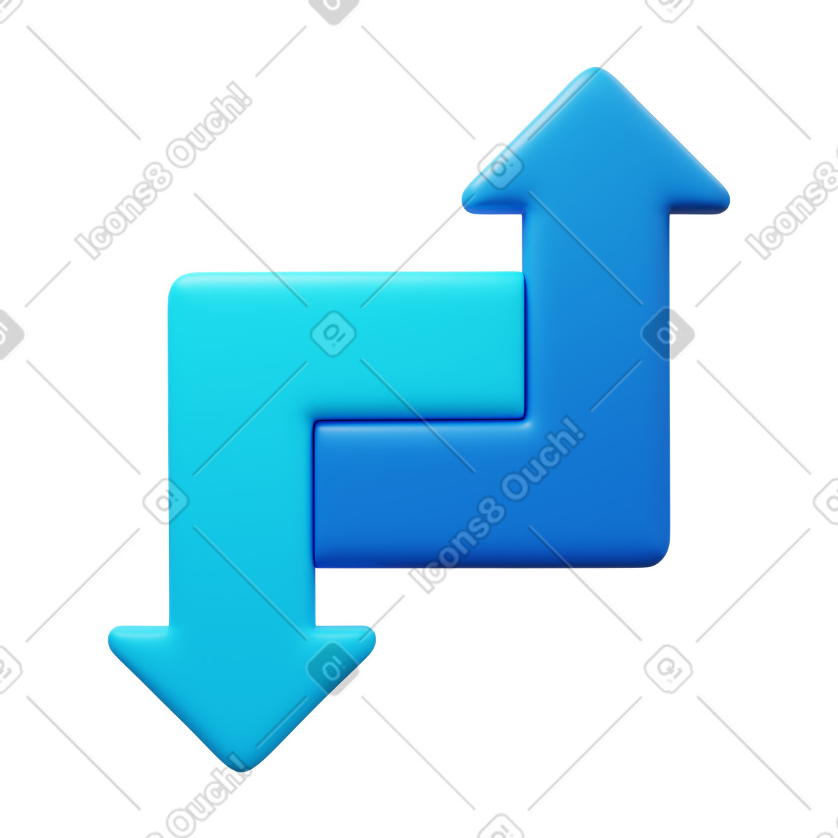 Ilustración Transferencia de datos en estilo 3D Fluency a descargar en PNG y SVG