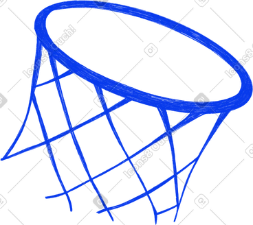 Basketball hoop with net PNG, SVG