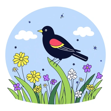 Red winged blackbird