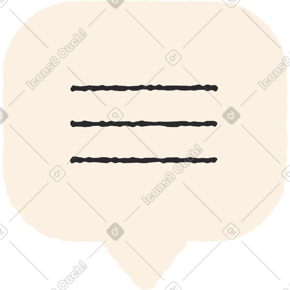 Ilustración Chatbubble en estilo Pablo a descargar en PNG y SVG