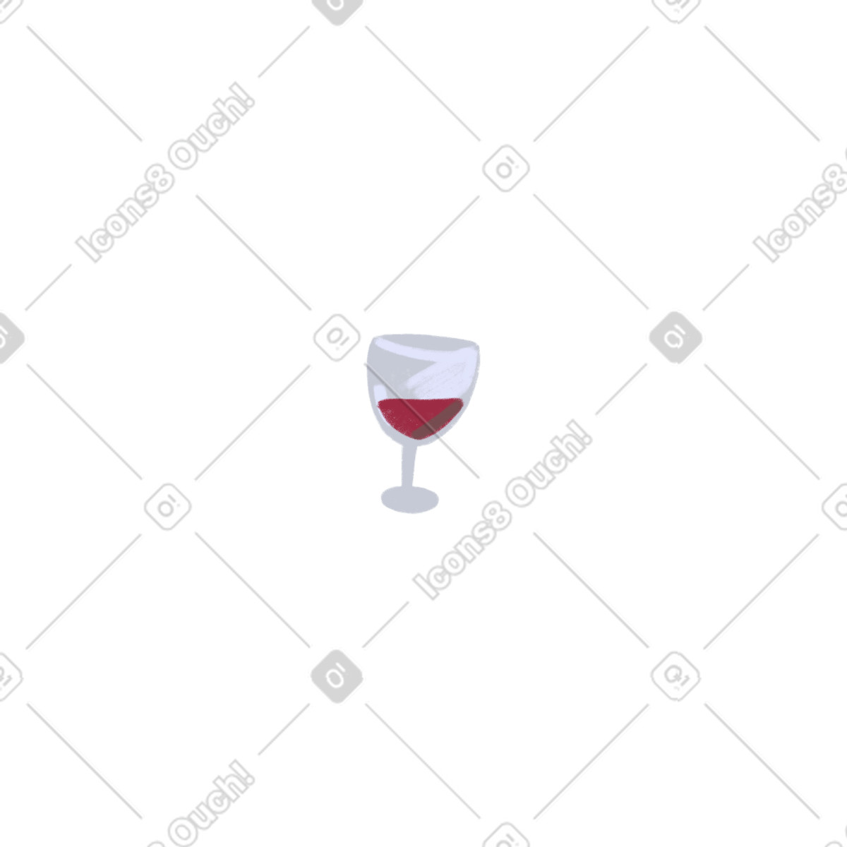Ilustração de Vinho em no estilo Atomic para baixar em PNG, SVG