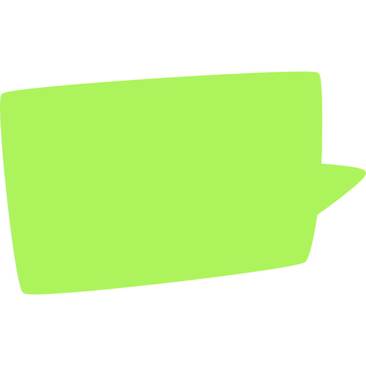 Ilustração de Green speech bubble em no estilo Bouncy para baixar em PNG, SVG