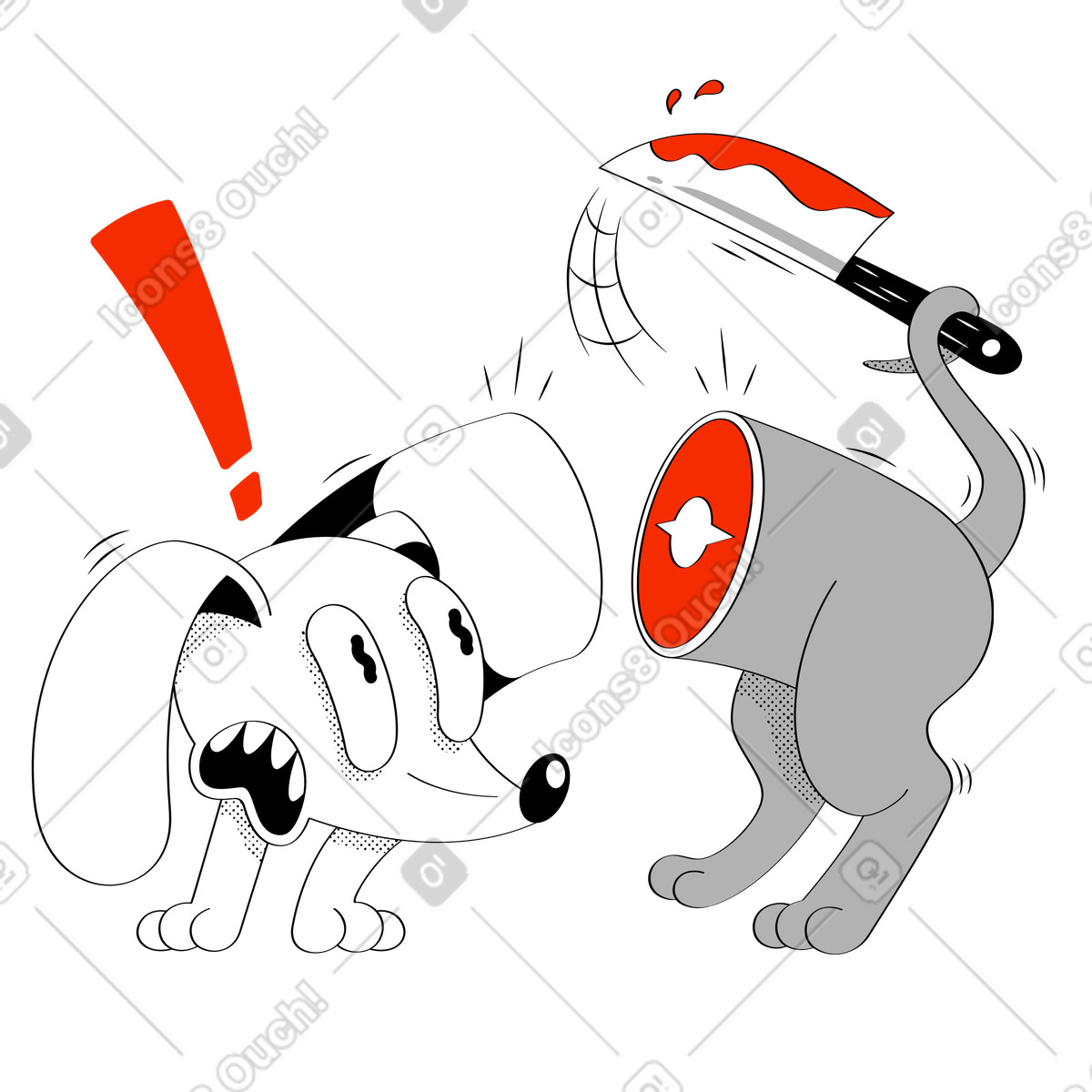 Illustration Pas de connexion dans le style Looney à télécharger aux formats PNG, SVG