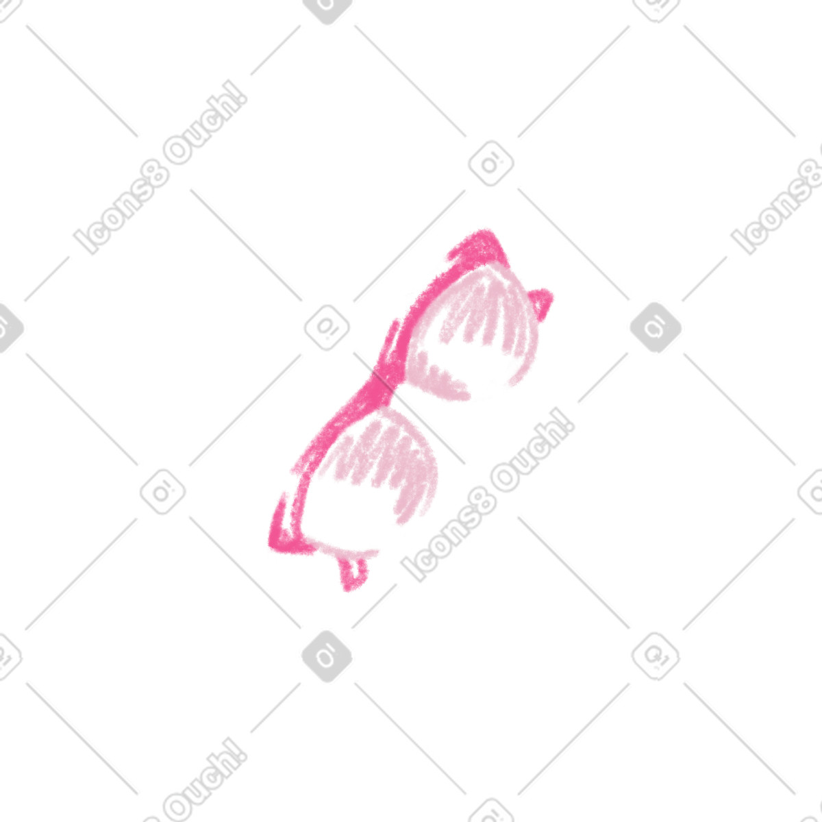 Illustration Glasses dans le style Sketchbook à télécharger aux formats PNG, SVG