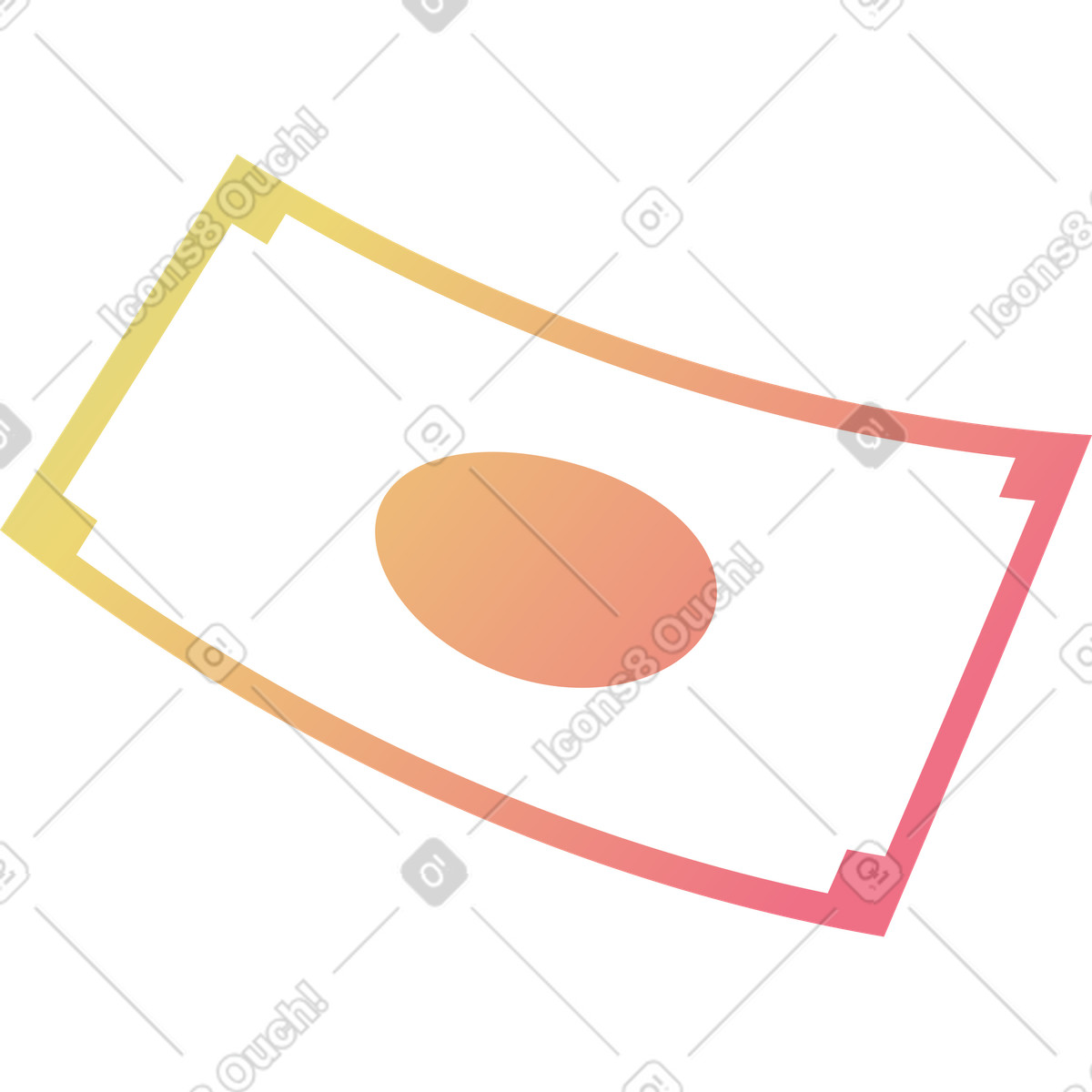 Delight スタイルの 紙幣 のイラストをPNG、SVG形式でダウンロード