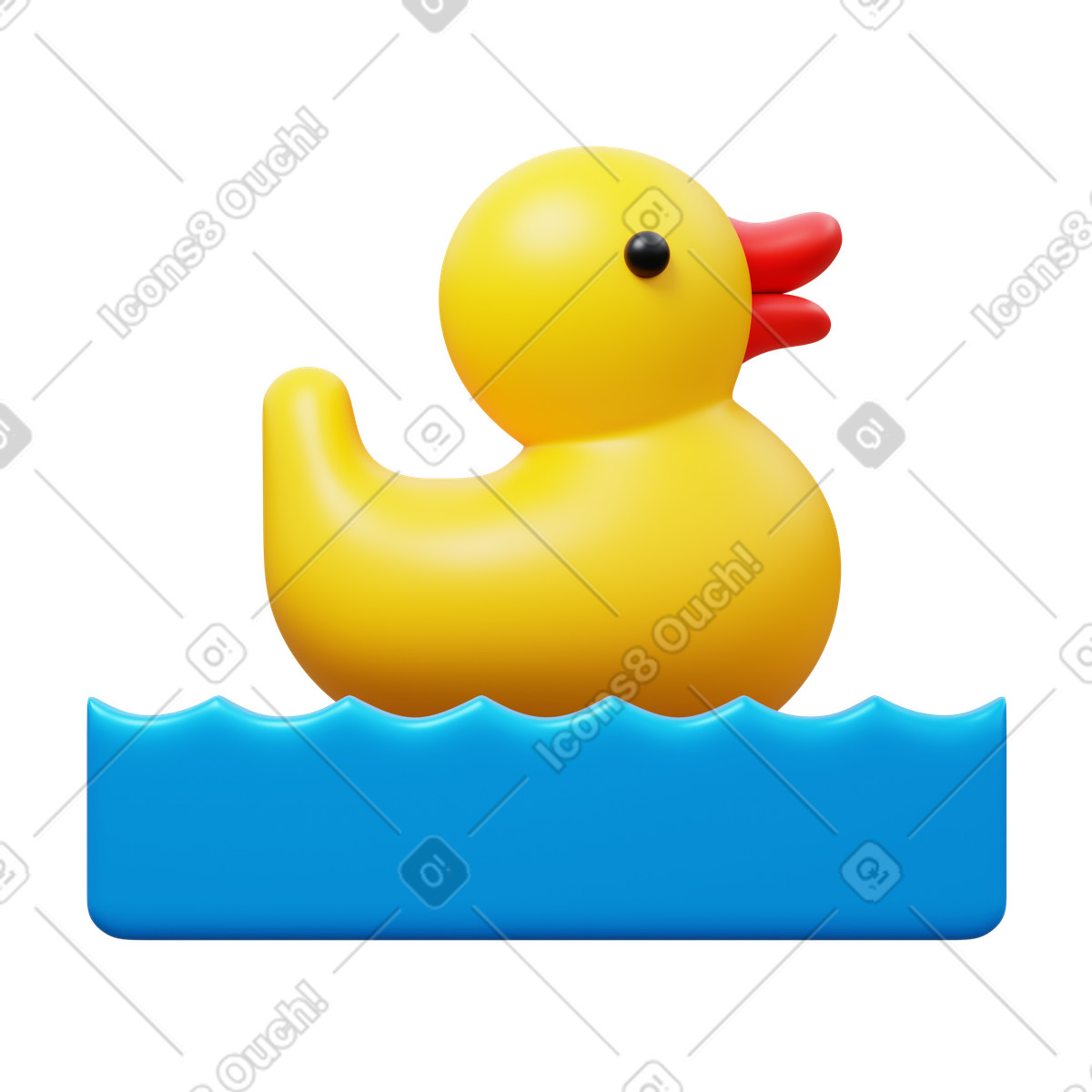 Kids pool illustration in 3D Fluency style download in PNG, SVG
