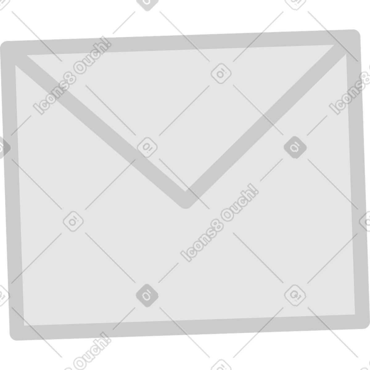 Brief-Illustration im Giggle-Stil als Download in PNG, SVG
