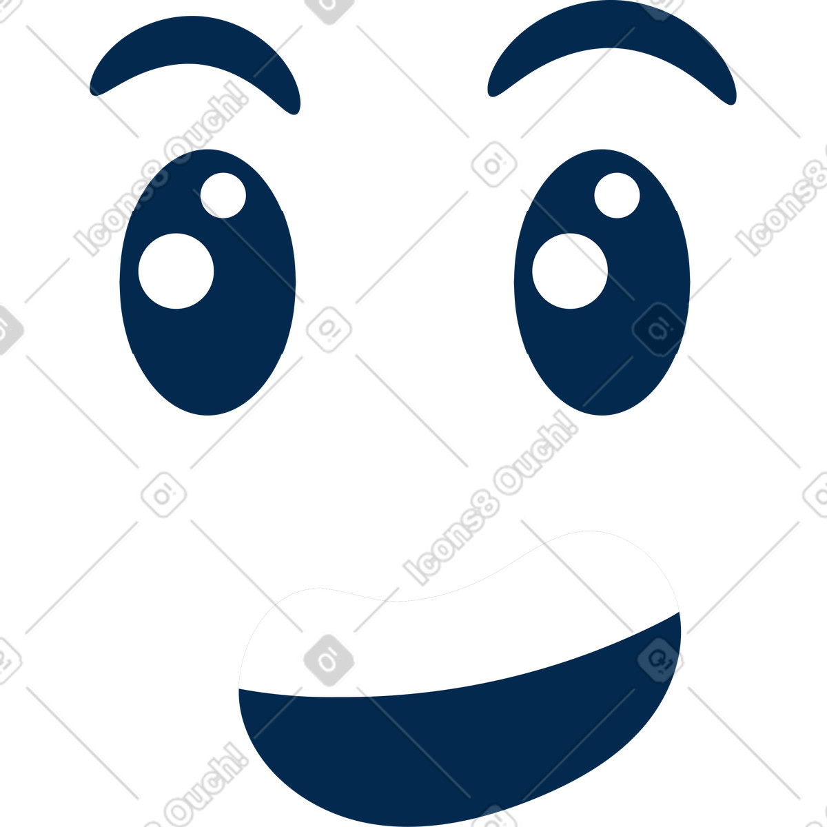 Glücklich-Illustration im Flame-Stil als Download in PNG, SVG