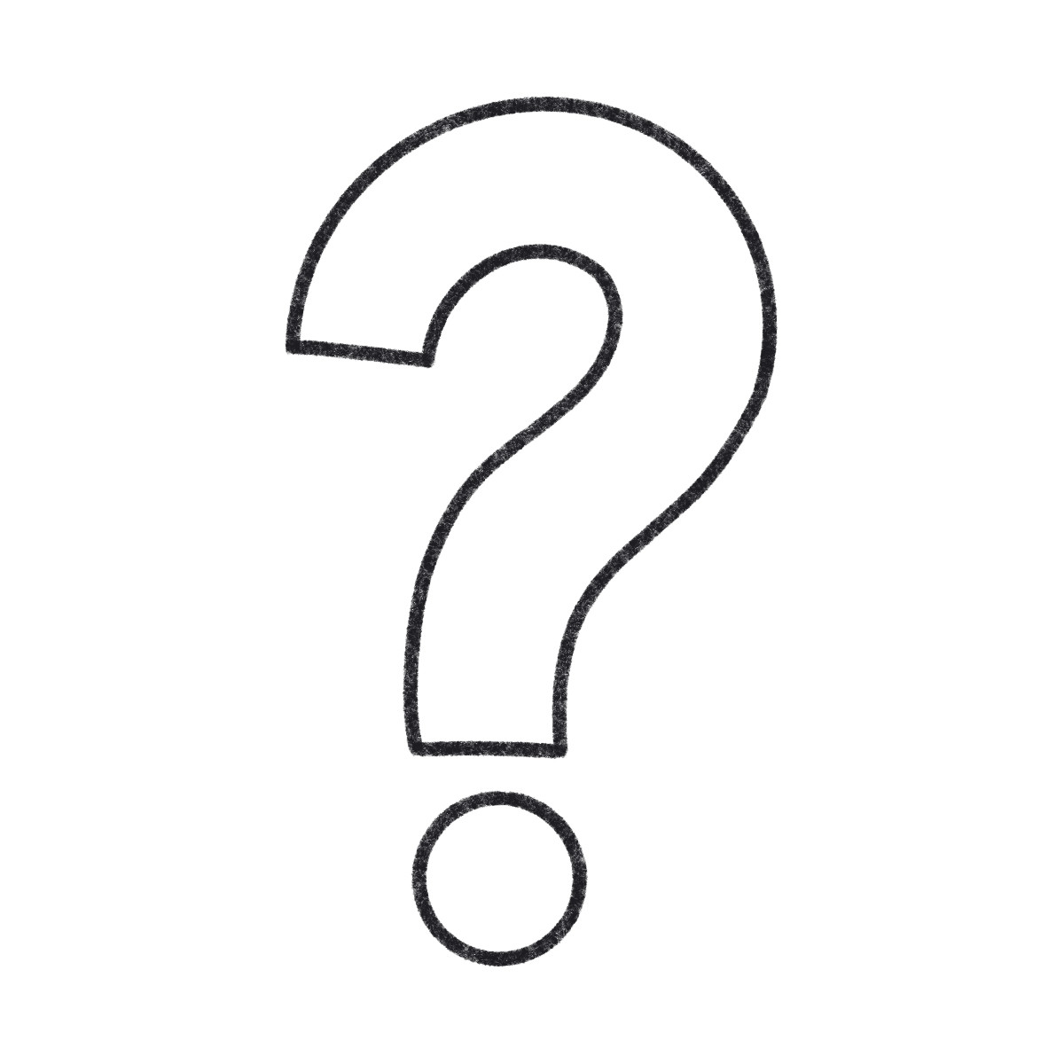 Ilustración Question mark en estilo Bonbon Line a descargar en PNG y SVG