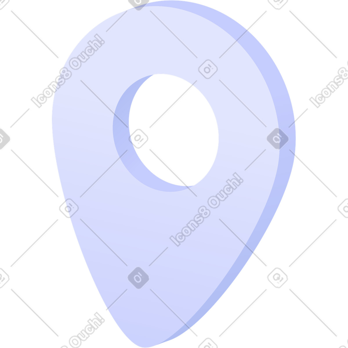 Weißer geopositionspunkt-Illustration im Quantum-Stil als Download in PNG, SVG