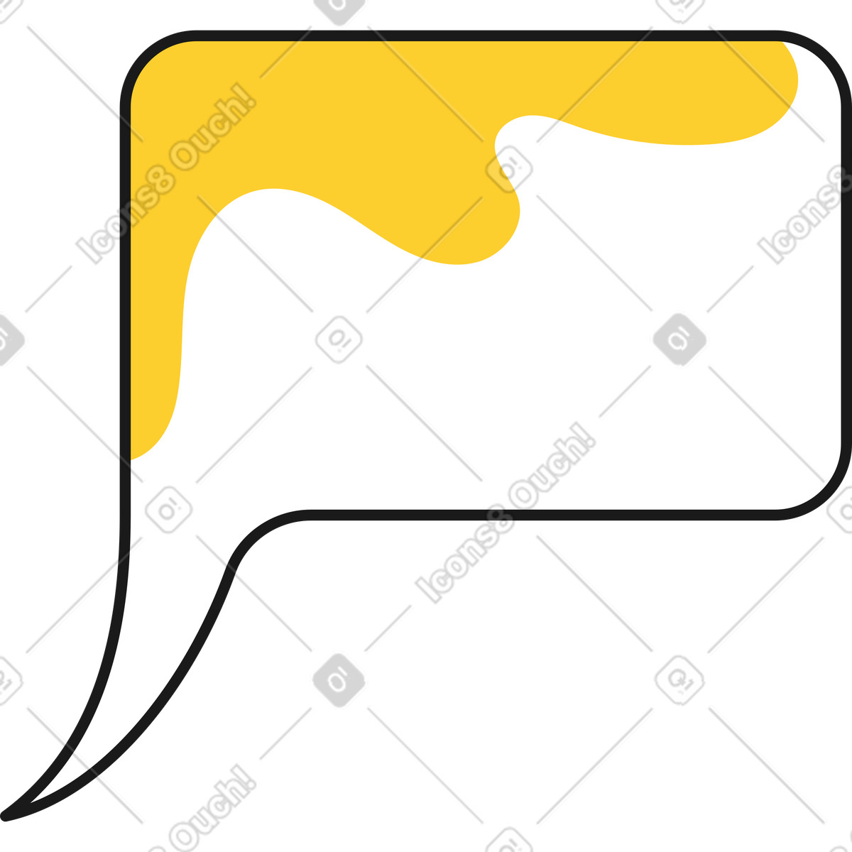 Taxi 스타일의 말풍선 일러스트레이션 PNG, SVG 다운로드