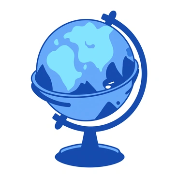 A blue globe with country outlines is positioned on a sturdy stand. The globe's surface features intricate topographical details with raised mountains and valleys. As it spins, the globe slowly reveals a hidden compartment that is crafted from sleek silver material. The compartment is elegantly designed and is slightly ajar, hinting at its secret contents. There is a soft glow emanating from within the compartment, adding an air of mystery to the scene.