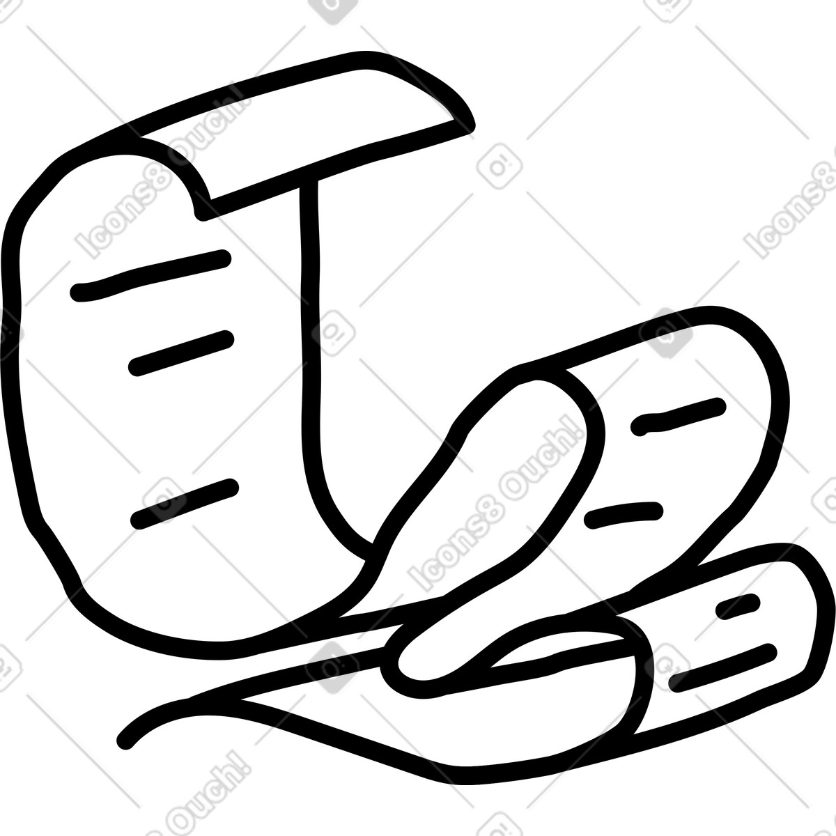 Illustration Long morceau de papier dans le style Notes à télécharger aux formats PNG, SVG