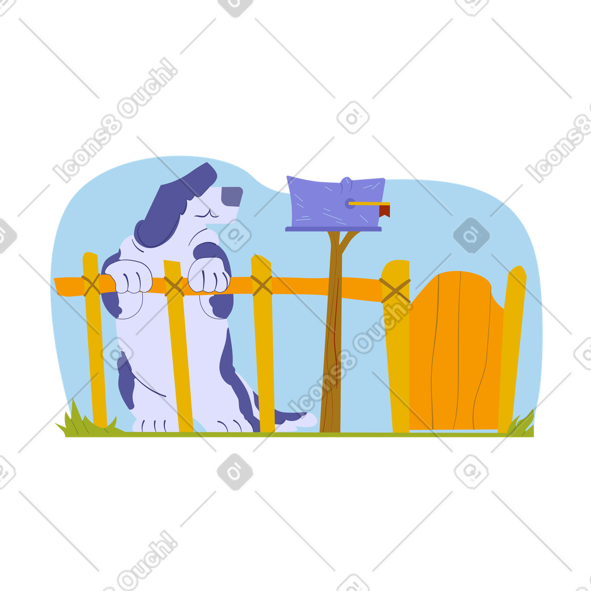 Keine nachrichten-Illustration im Woof-Stil als Download in PNG, SVG
