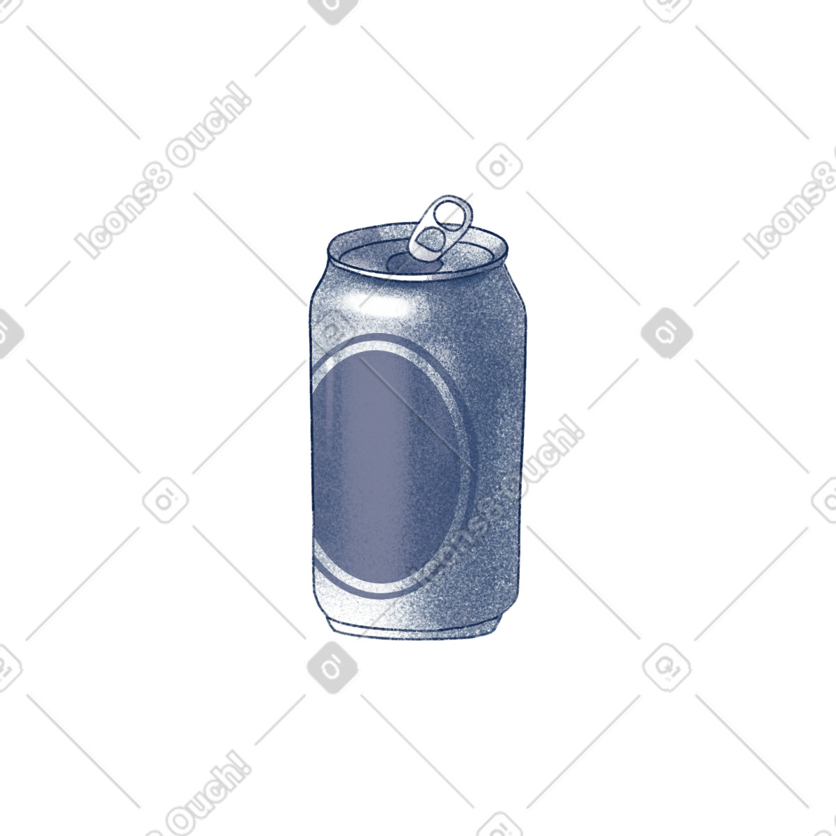 Ilustración Lata de soda en estilo Haze a descargar en PNG y SVG