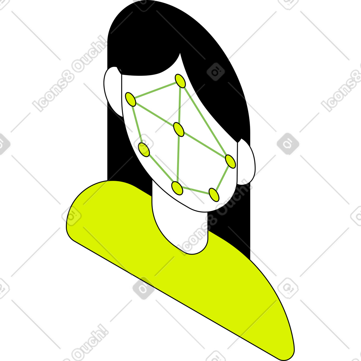 Illustration Contrôles d'identité dans le style Isometric à télécharger aux formats PNG, SVG
