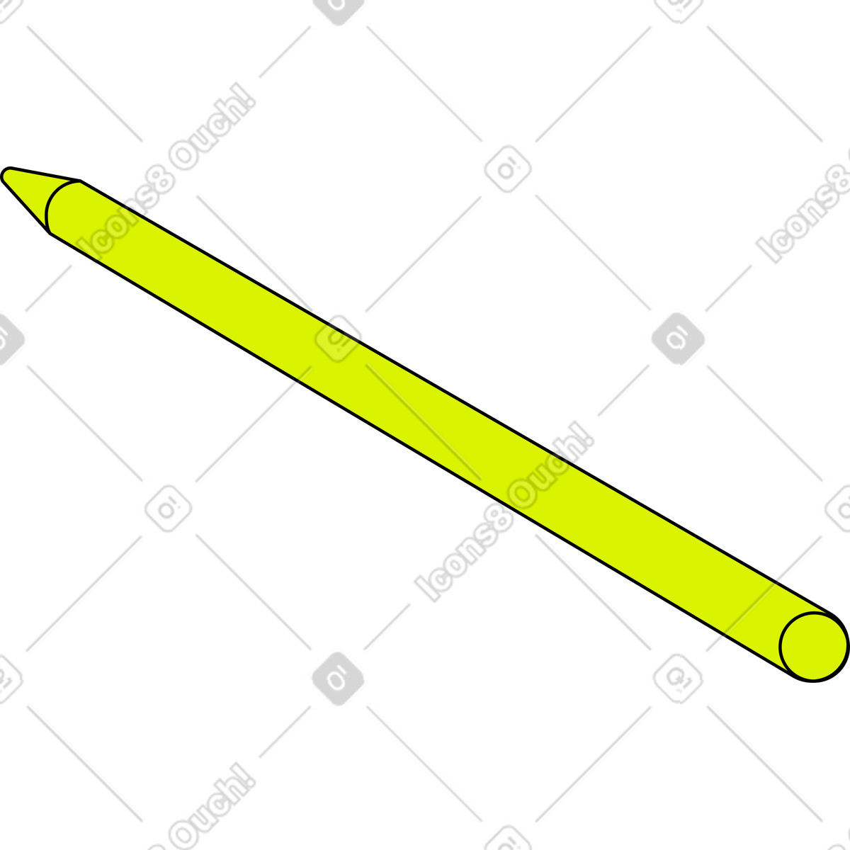 Ilustración Lápiz en estilo Isometric a descargar en PNG y SVG
