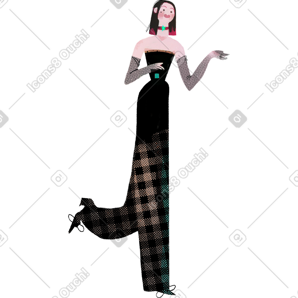 Fabulous スタイルの 夫人 のイラストをPNG、SVG形式でダウンロード