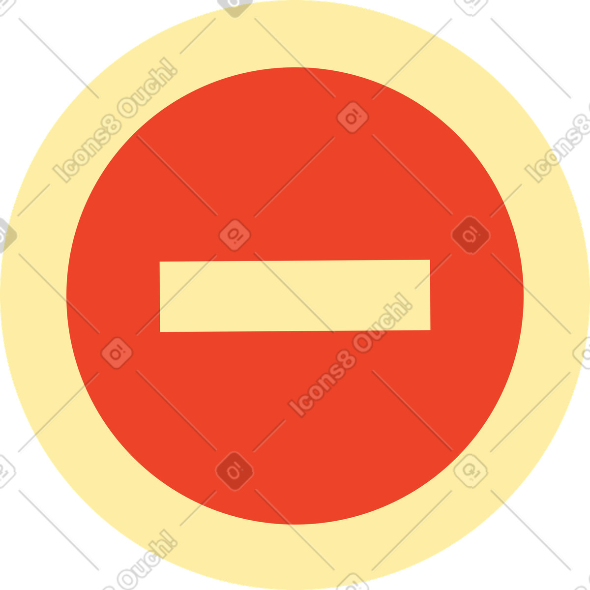 Segnale di stop illustrazione in stile Polar scarica in PNG, SVG