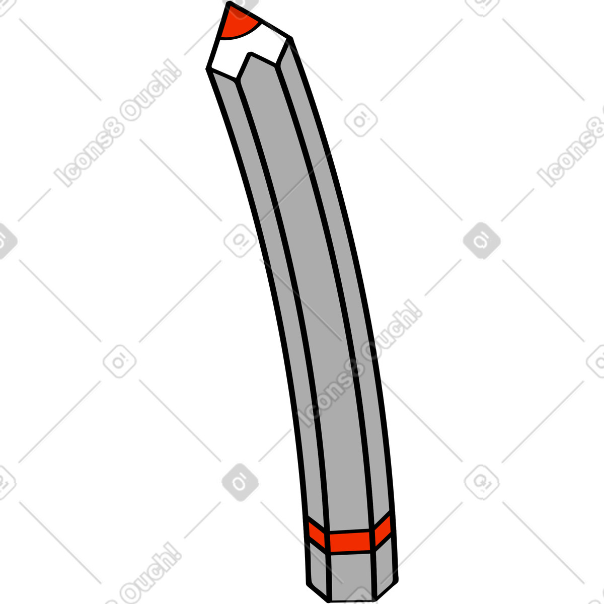 Иллюстрация Карандаш в стиле Looney — скачать в форматах PNG, SVG