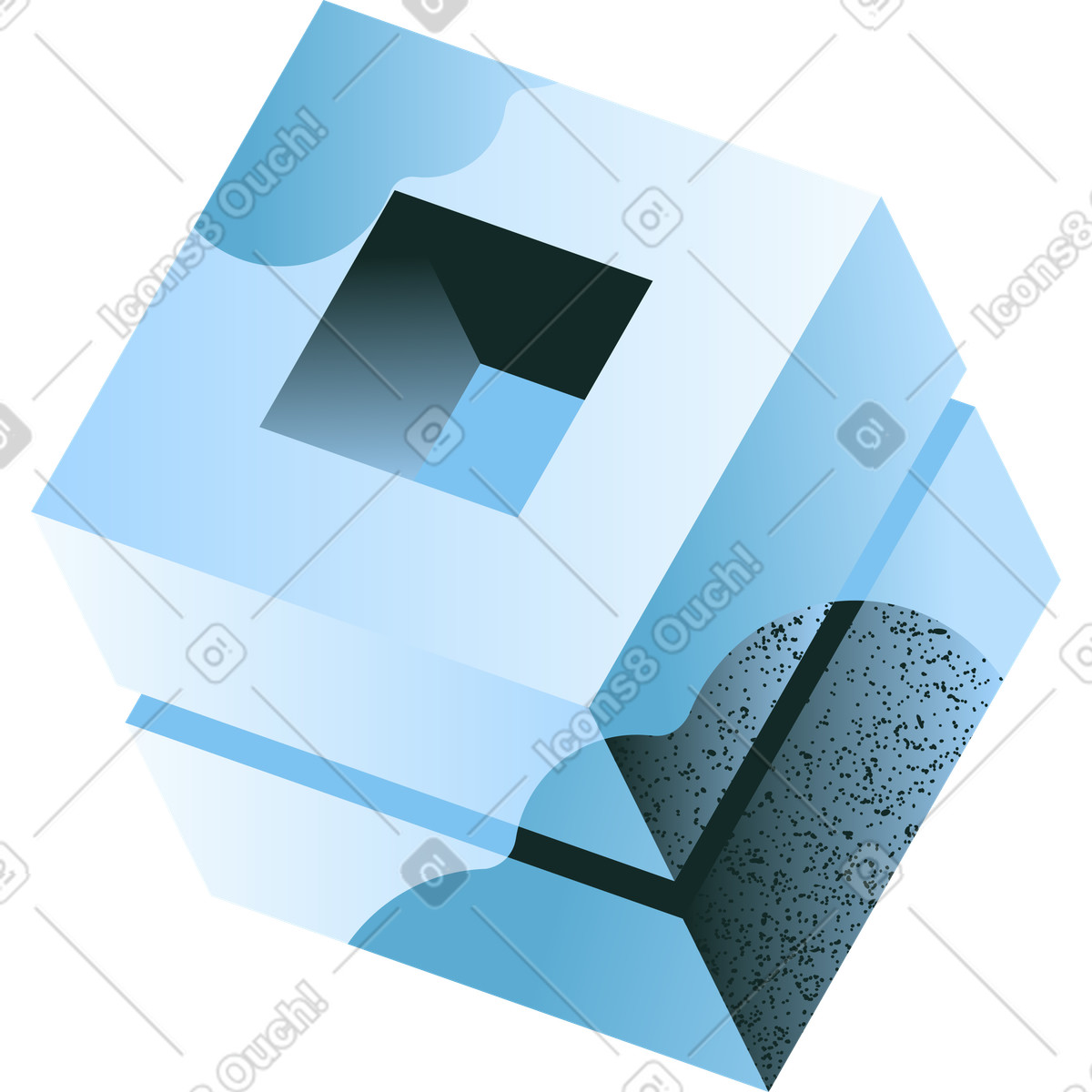Illustration Blocs de données abstraits dans le style Concept à télécharger aux formats PNG, SVG