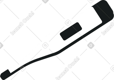 Thermomètre médical électronique PNG, SVG