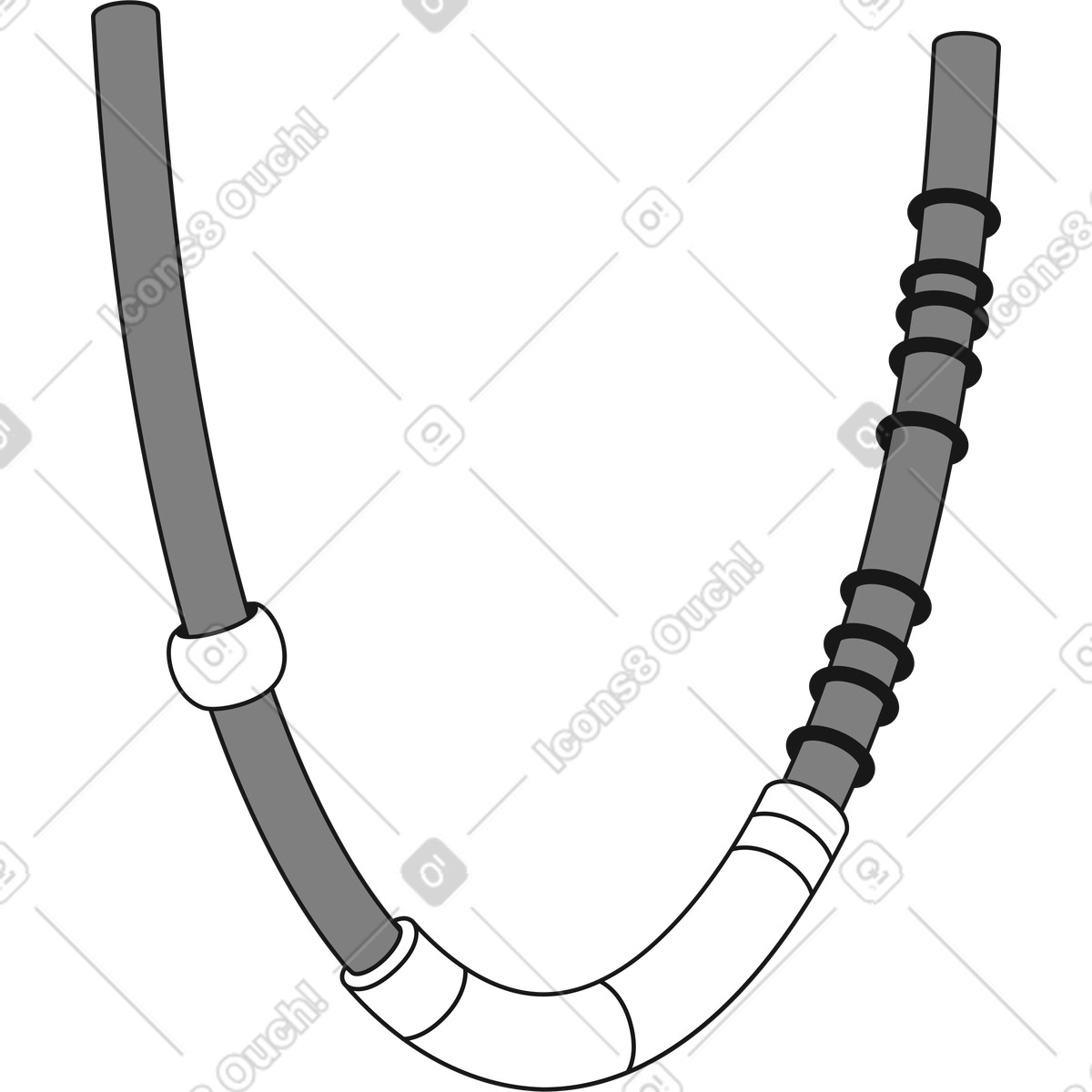 Illustration Wire flexible industrial cable component dans le style Futuristic à télécharger aux formats PNG, SVG