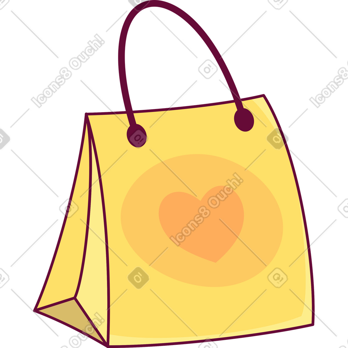 下载 Handy 风格的 Package with a heart 插画，支持 PNG、SVG 格式
