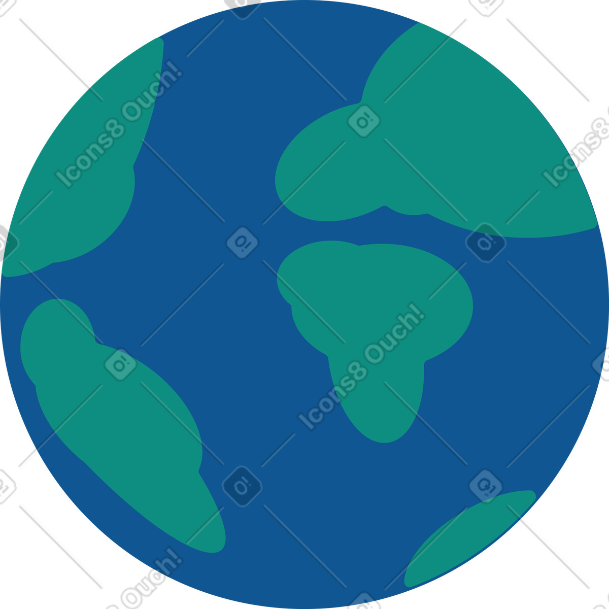 Earth illustration clipart image featuring vibrant colors and graphics