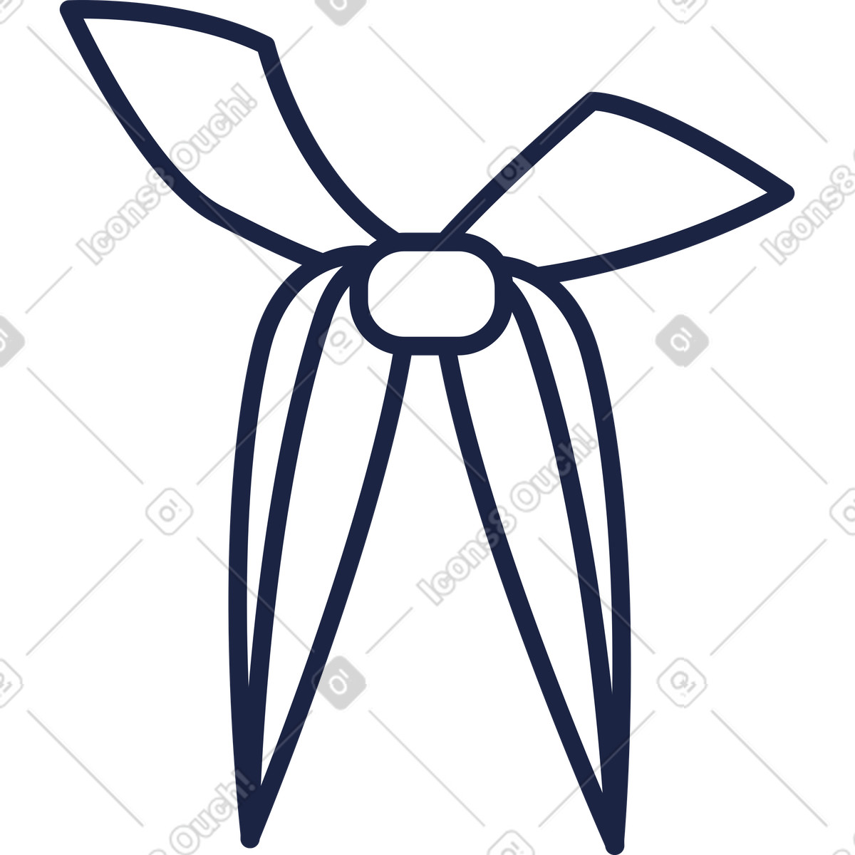 Cowboy shawl line illustration handkerchief clipart vector graphics