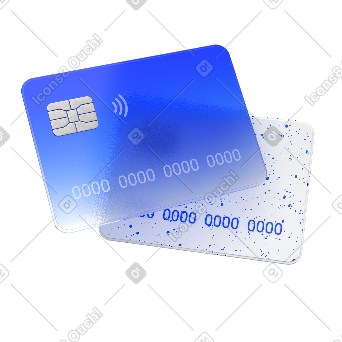 Illustration Cartes de crédit, finance numérique, paiement en ligne dans le style 3D Enterprise à télécharger aux formats PNG, SVG