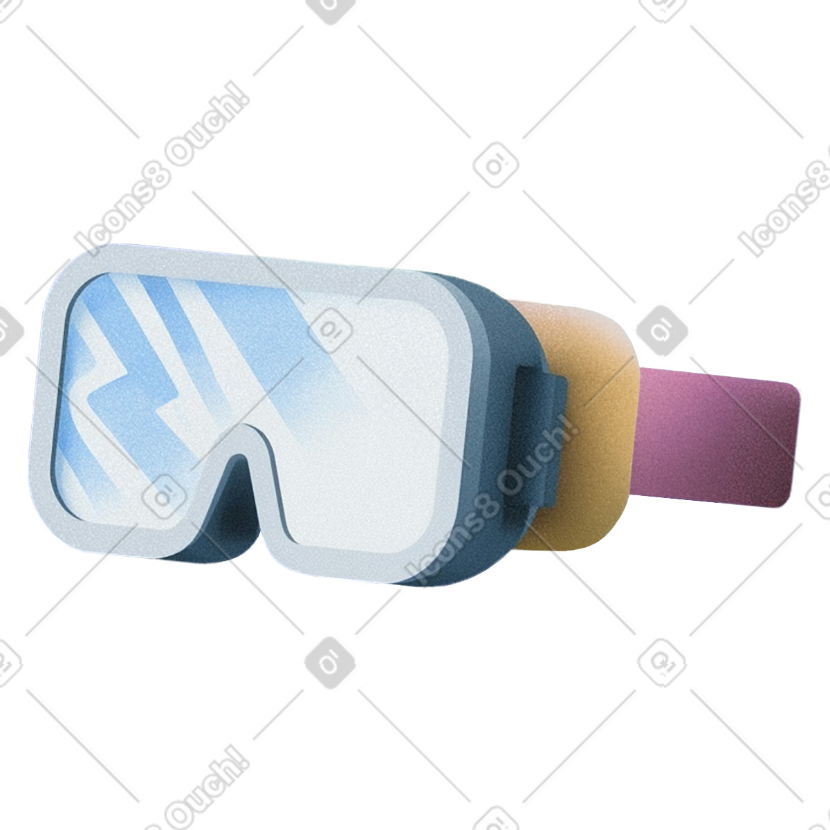 Occhiali vr illustrazione in stile Grainy scarica in PNG, SVG