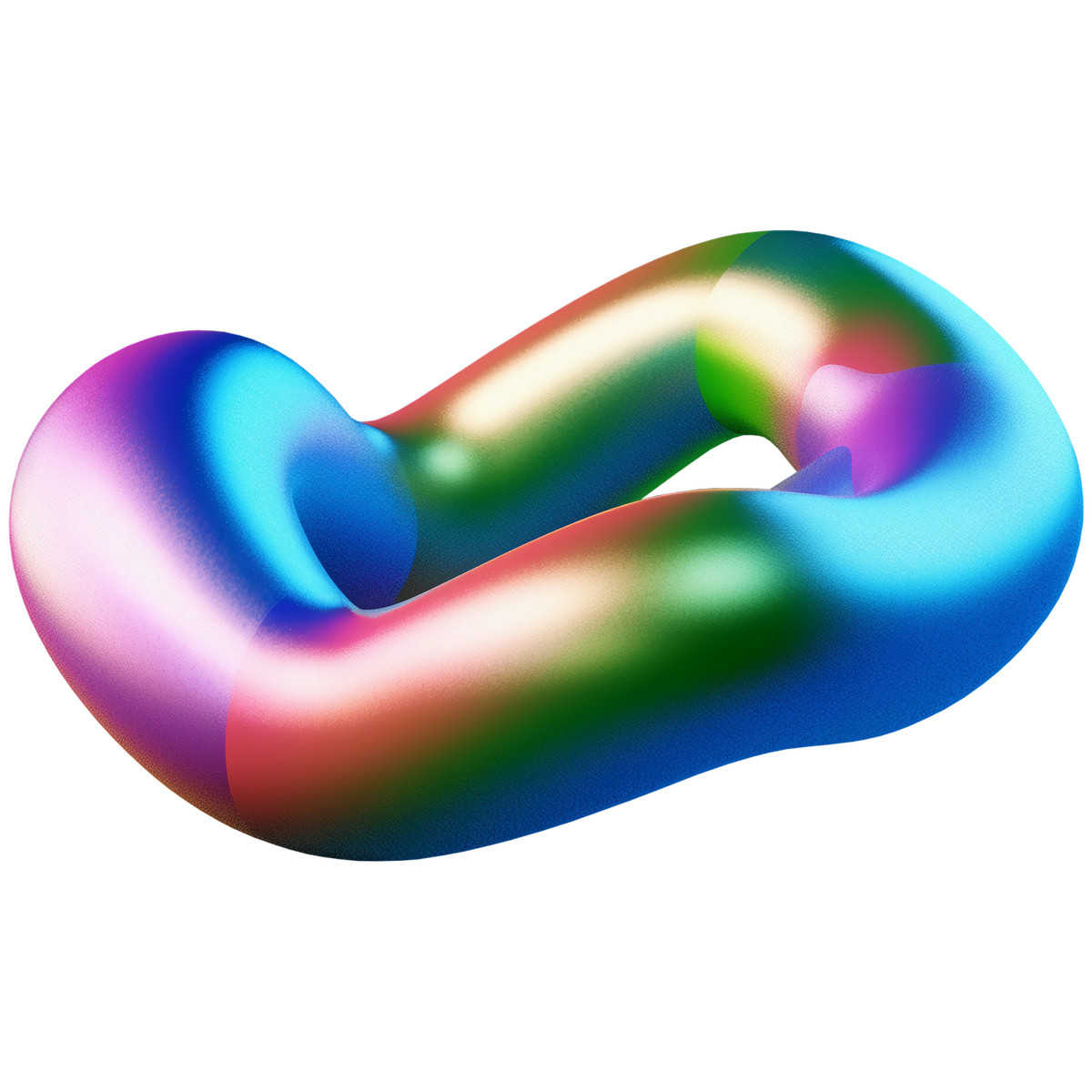 Illustration D abstract vivid form dans le style Metallic à télécharger aux formats PNG, SVG