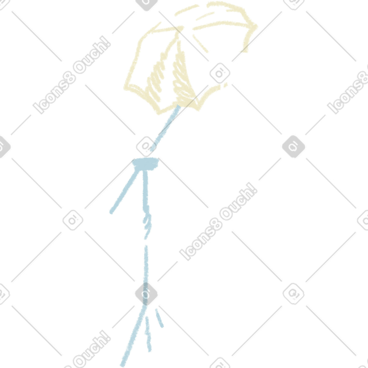 下载 Sketchbook 风格的 Shoot-through umbrellas 插画，支持 PNG、SVG 格式