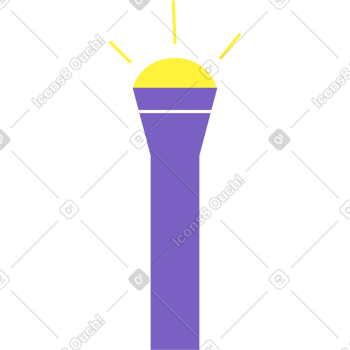 Torch illustration in Mellow style download in PNG, SVG