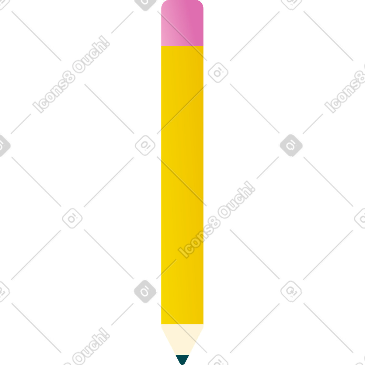 Silky スタイルの 鉛筆 のイラストをPNG、SVG形式でダウンロード