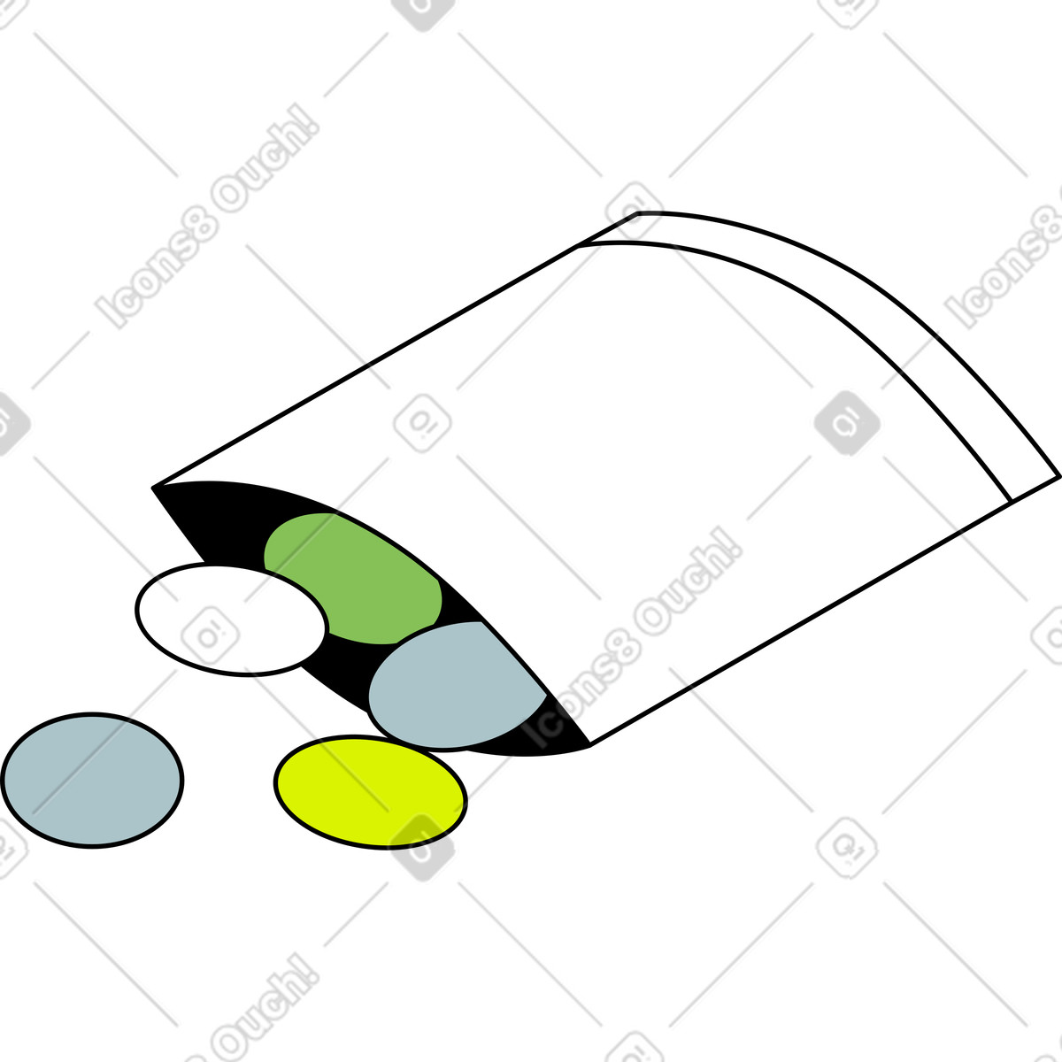 Candies illustration in Isometric style download in PNG, SVG