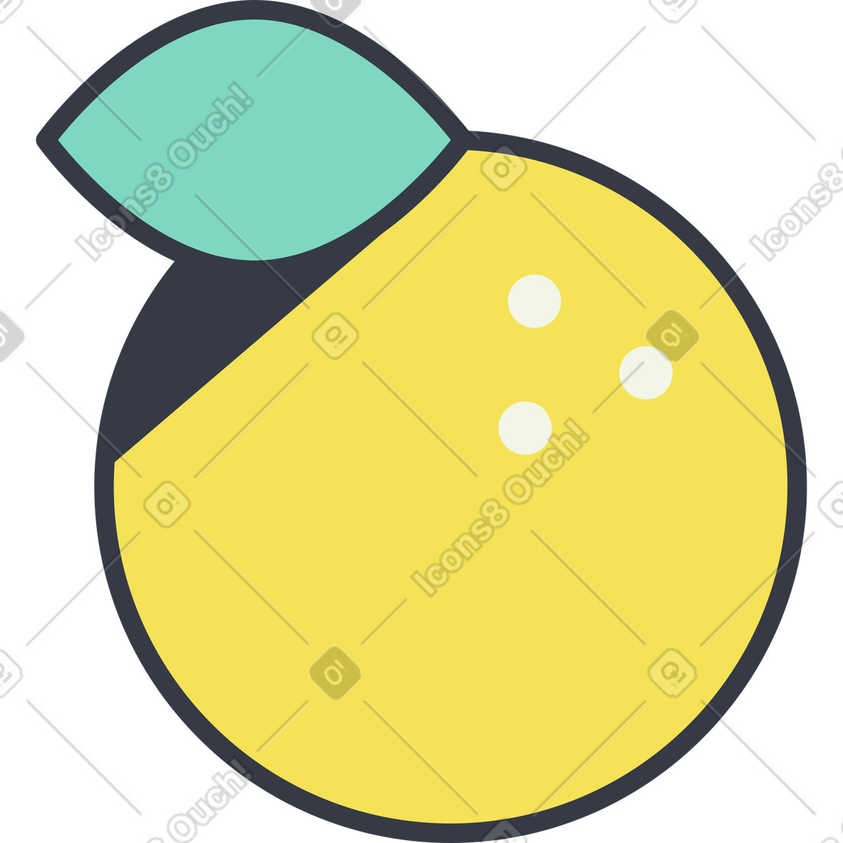 下载 Abstract 风格的 橙子 插画，支持 PNG、SVG 格式
