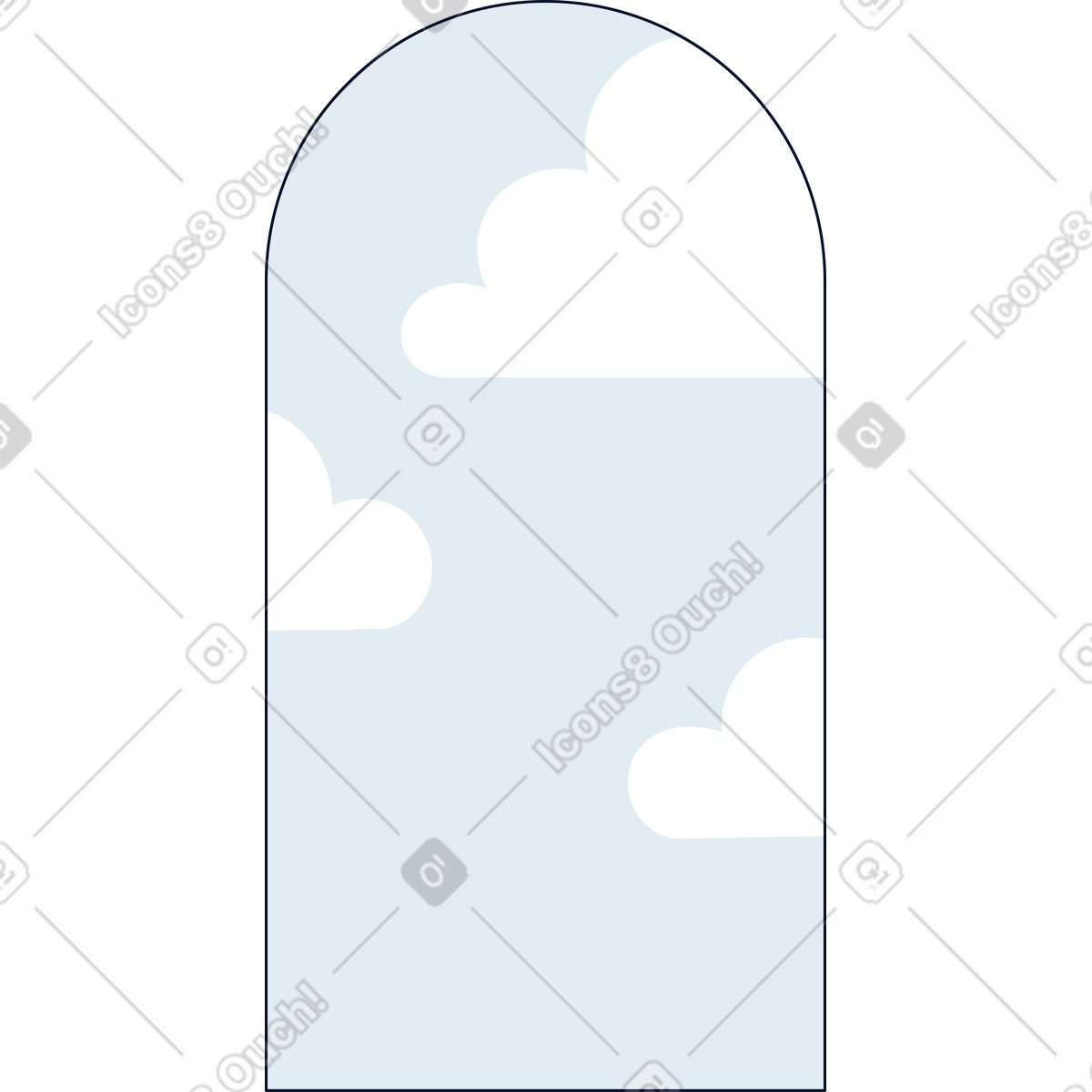 Teal スタイルの 雲の背景 のイラストをPNG、SVG形式でダウンロード