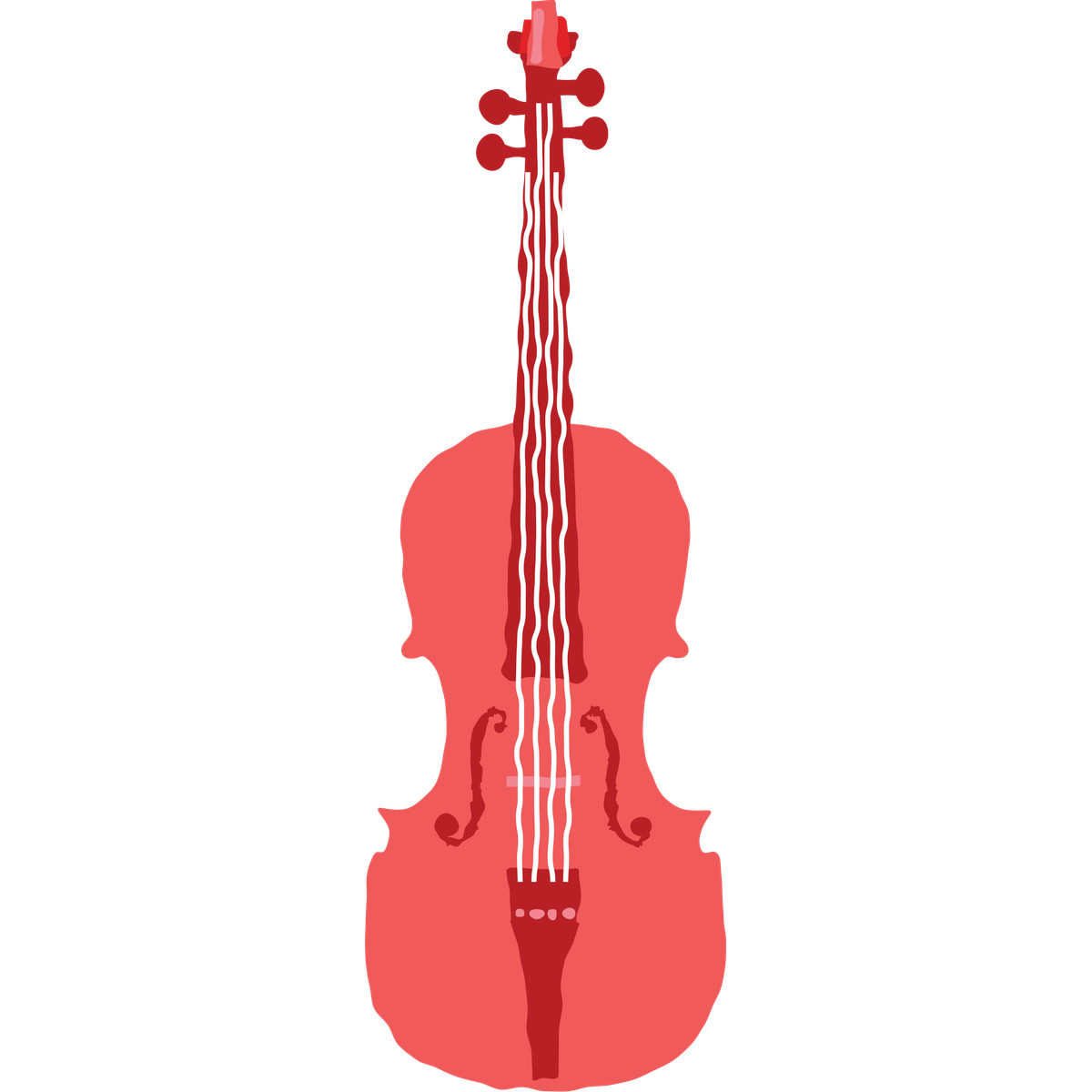Violin-Illustration im Cherry-Stil als Download in PNG, SVG