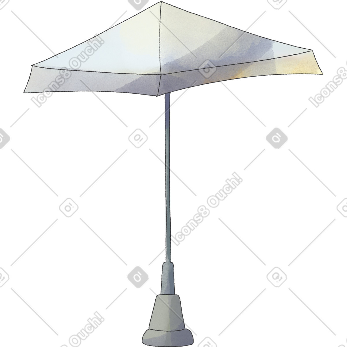 下载 Seasons 风格的 有腿的伞 插画，支持 PNG、SVG 格式